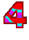 GIF animado (48453) Numero cuatro