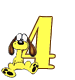 GIF animado (48468) Numero cuatro