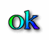 GIF animado (57302) Ok azul verde