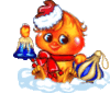 GIF animado (57786) Pajaro navidad