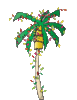 GIF animado (58292) Palmera luces navidad