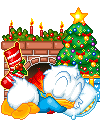 Imagen GIF de Pato donald bebe navidad animado