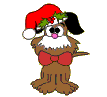 GIF animado (57802) Perro navidad