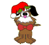 GIF animado (57802) Perro navidad
