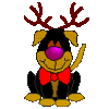 GIF animado (57804) Perro navidad