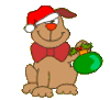 GIF animado (57809) Perro navidad