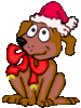 GIF animado (57810) Perro navidad