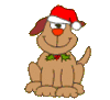 GIF animado (57814) Perro navidad