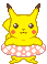 GIF animado (54293) Pikachu flotador
