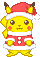 GIF animado (54304) Pikachu papa noel
