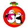 GIF animado (57842) Pinguinos navidad