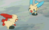 GIF animado (53416) Plusle minun contentos