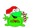 GIF animado (57845) Rana navidad