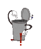 GIF animado (46516) Signo admiracion cubo basura