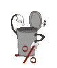 GIF animado (46519) Signo tanto ciento cubo basura