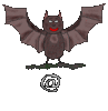GIF animado (45795) Simbolo arroba murcielago