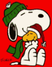 GIF animado (59076) Snoopy woodstock navidad