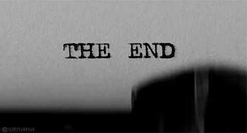GIF animado (57467) The end maquina escribir