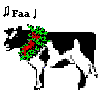 GIF animado (57879) Vaca navidad
