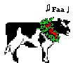 GIF animado (57880) Vaca navidad