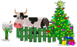 GIF animado (57882) Vaca navidad
