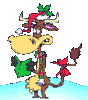 GIF animado (57883) Vaca navidad