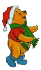 GIF animado (59083) Winnie papa noel