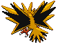 GIF animado (53540) Zapdos shiny espalda