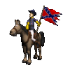 GIF animado (71362) Abanderado a caballo