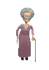 GIF animado (70653) Abuela baston