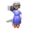 GIF animado (70660) Abuela radiocassette