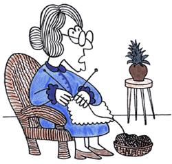 GIF animado (70661) Abuela tejiendo