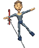 GIF animado (71373) Acrobata manteniendo el equilibrio