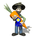 GIF animado (71396) Agricultor con zanahora gigante