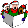 GIF animado (61740) Amigos cantando villancicos