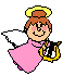 GIF animado (73442) Angel arpa