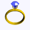 GIF animado (63881) Anillo diamante azul