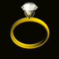 GIF animado (63884) Anillo diamante girando