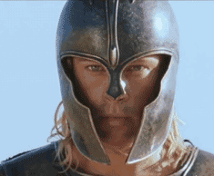 Imagen GIF de Aquiles brad pitt animado