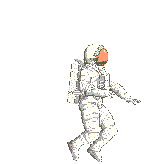GIF animado (71443) Astronauta haciendo volteretas