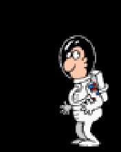 GIF animado (71448) Astronauta saltando