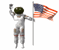 GIF animado (71450) Astronauta saludando