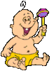 GIF animado (70186) Bebe agitando sonajero