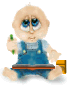 GIF animado (70080) Bebe coloreando