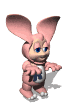GIF animado (70148) Bebe disfraz conejo rosa