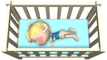 GIF animado (70177) Bebe nino durmiendo cuna