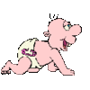 GIF animado (70060) Bebe panales gateando