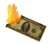 GIF animado (62168) Billete ardiendo