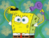 GIF animado (63203) Bob esponja secandose pelo