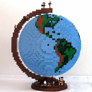 GIF animado (64254) Bola del mundo de lego